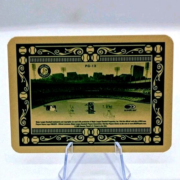 2005 #PG14 Donruss Throwback Threads Polo Grounds Mark Kotsay SP 10/45 - Picture 5 of 5